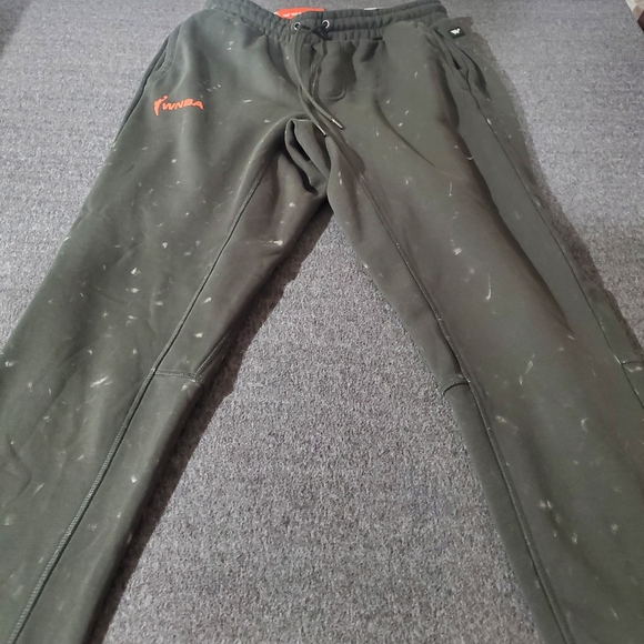 NBA Olive Joggers with Red Logo